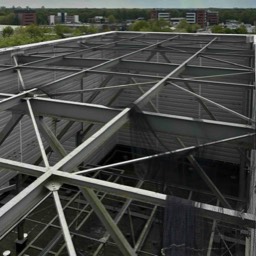 Kusters netten over een open constructie bij de RABOBANK te Best, Brandvertragende netten